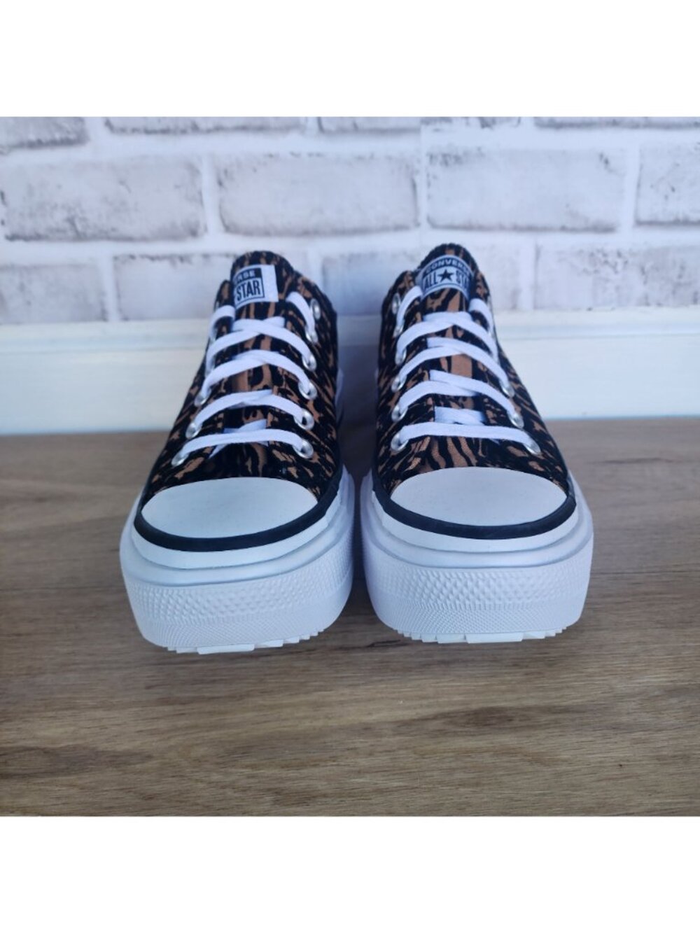 Converse Chuck Taylor Lift Double Stack Low Sz 6 Men Shoes Sneaker Black A16405C - Picture 3 of 9
